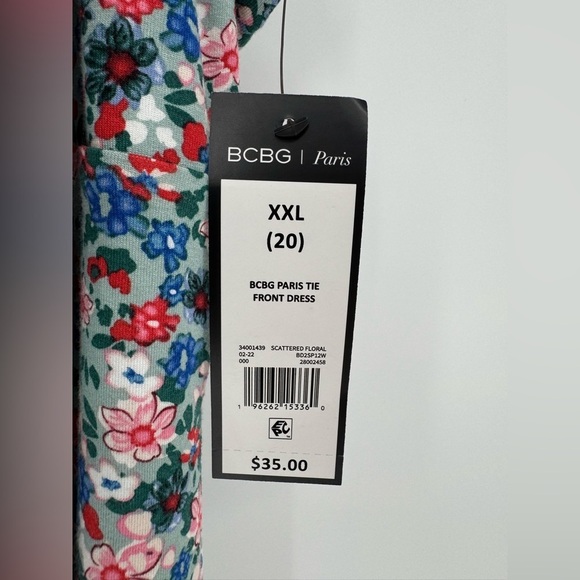 BCBG Paris Women's Summer Cut Out Tie Sleeveless Dress - Picture 5 of 12